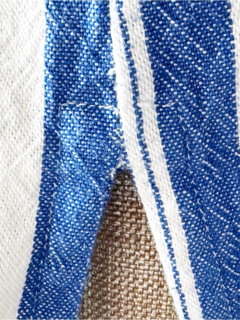 A.P.C. Beachy Blue and White Striped Long Sleeve Top - Picture 12 of 14